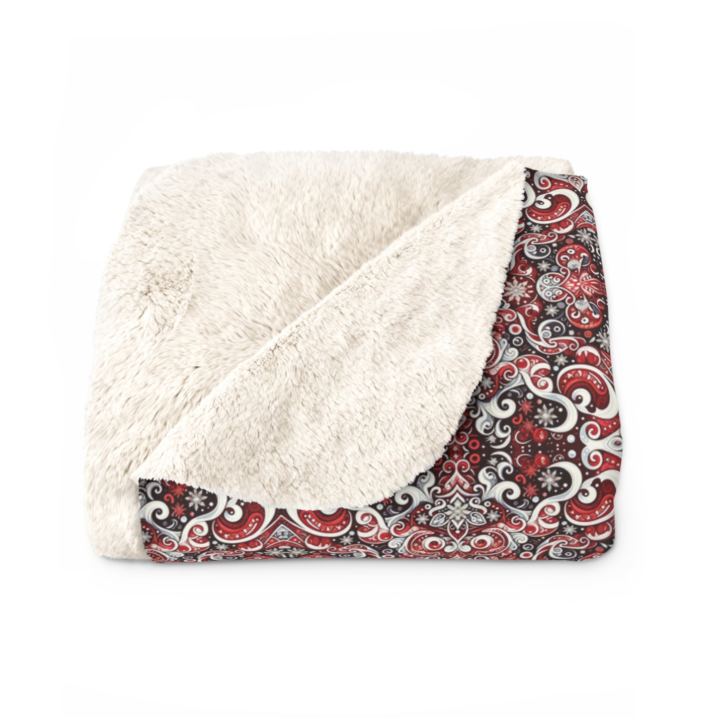 Sierra AI Designs Christmas Sherpa Fleece Blanket