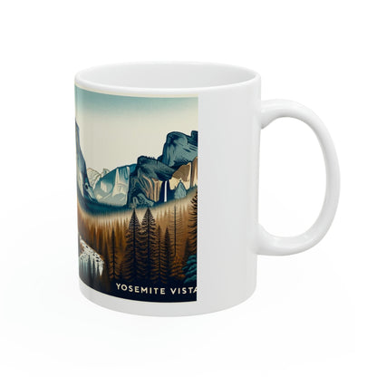 Yosemite Vista - Mountain Serenity Mug Ceramic Mug, 11oz