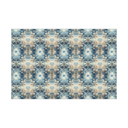 Winter blue and Gold - Gift Wrap Papers