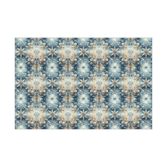 Winter blue and Gold - Gift Wrap Papers