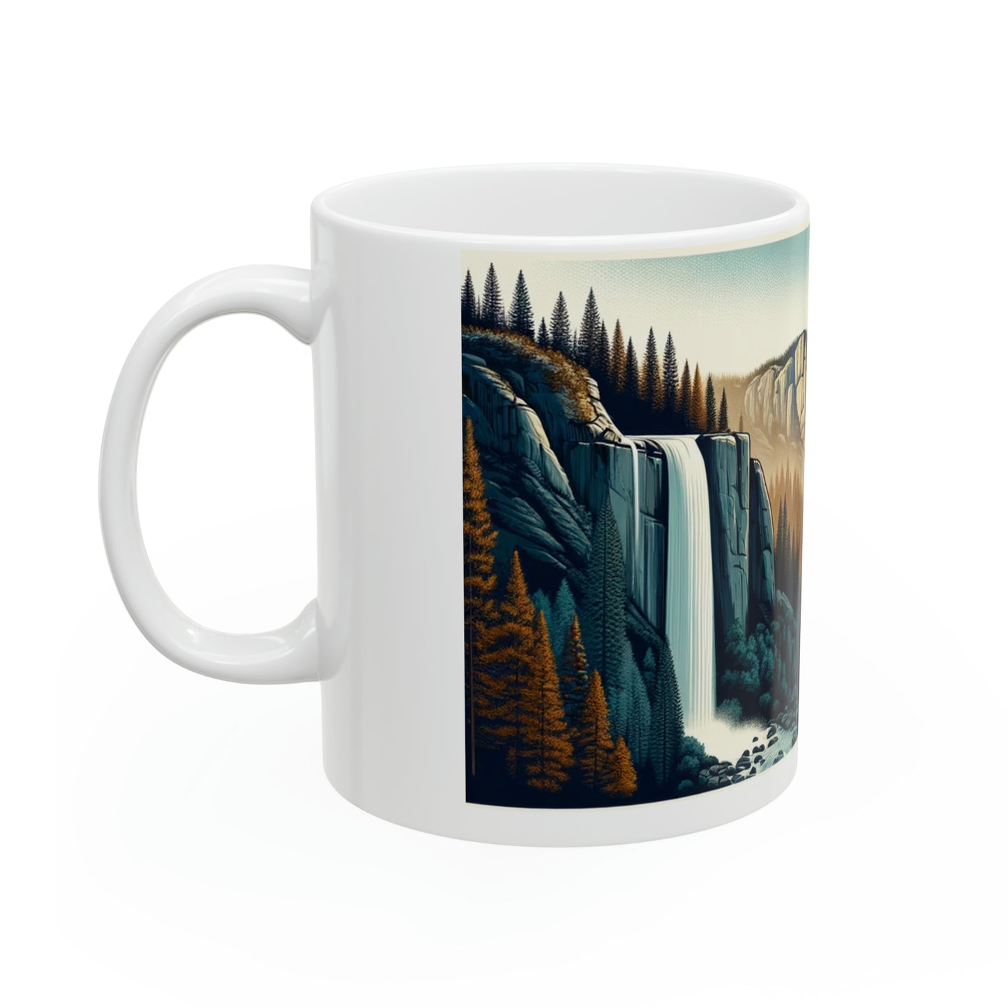 Yosemite Vista - Mountain Serenity Mug Ceramic Mug, 11oz