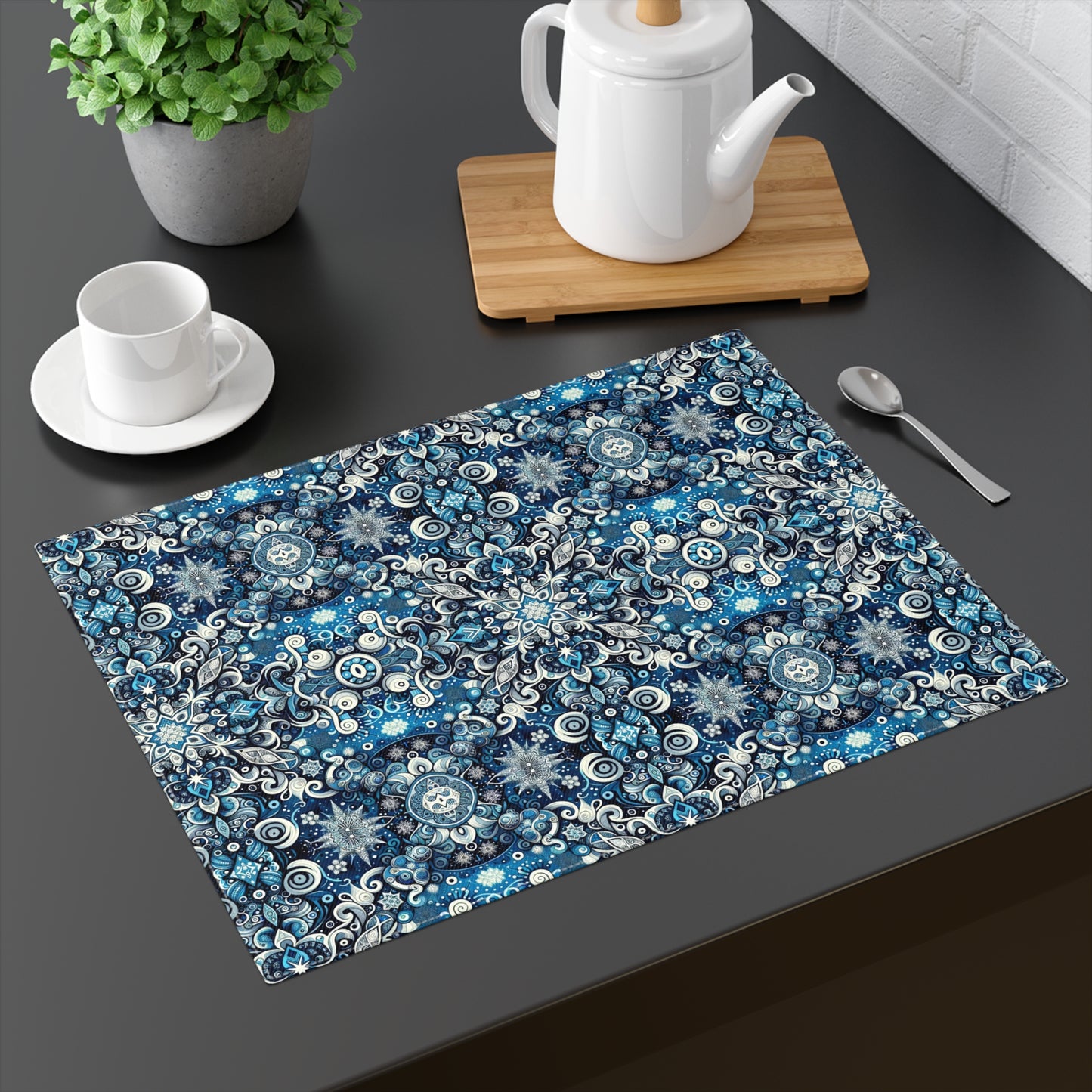 Christmas Blue - Placemat, 1pc